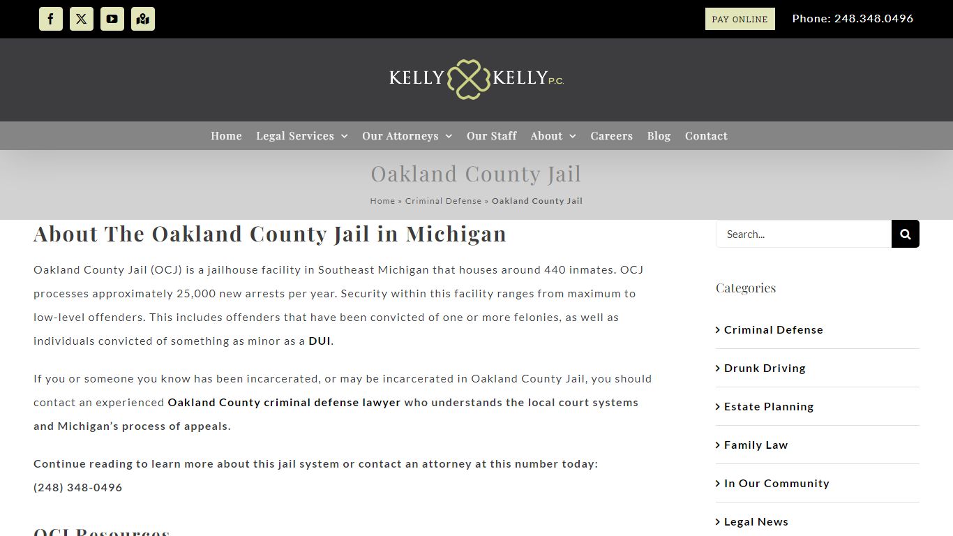 Oakland County Jail | Everything You Need To Know - Kelly & Kelly P.C.